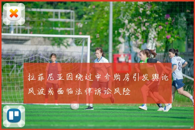 拉菲尼亚因绕过中介购房引发舆论风波或面临法律诉讼风险
